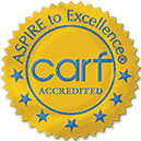 "Accreditation is a review to determine if programs/services meet defined international standards of quality in health and human services." ~CARF